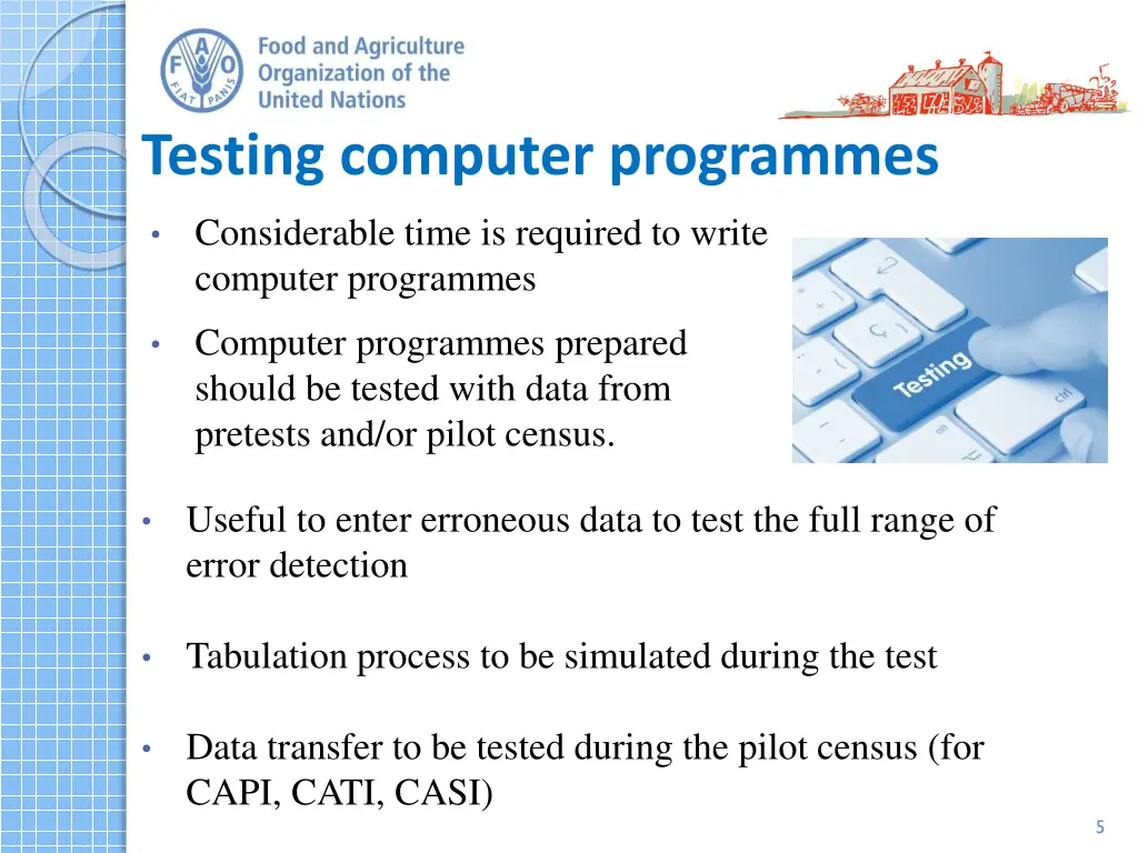 testing computer programmes