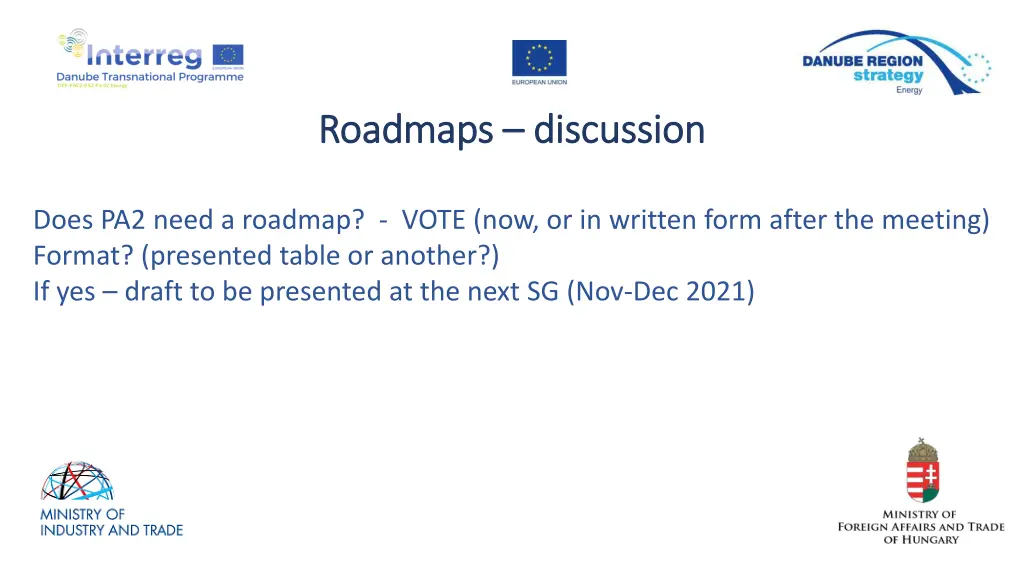 roadmaps roadmaps discussion 1