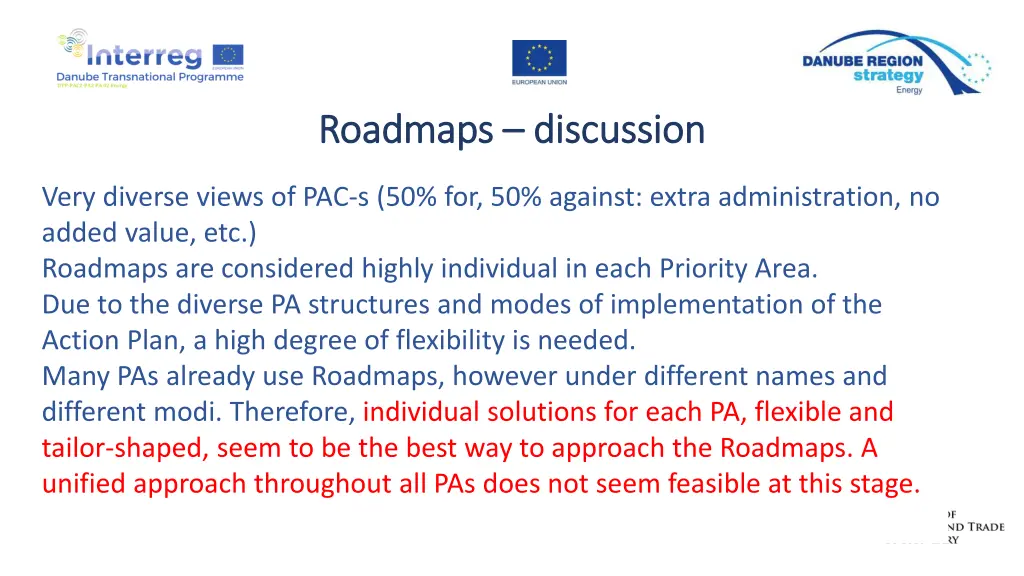 roadmaps roadmaps discussion