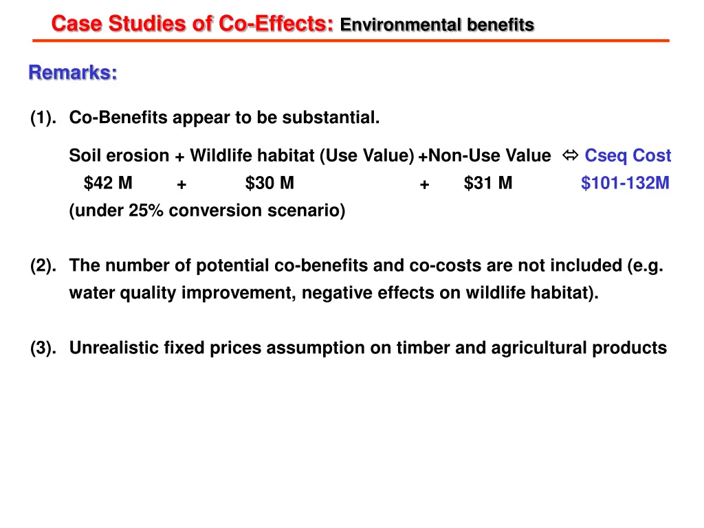 case studies of co effects environmental benefits 1