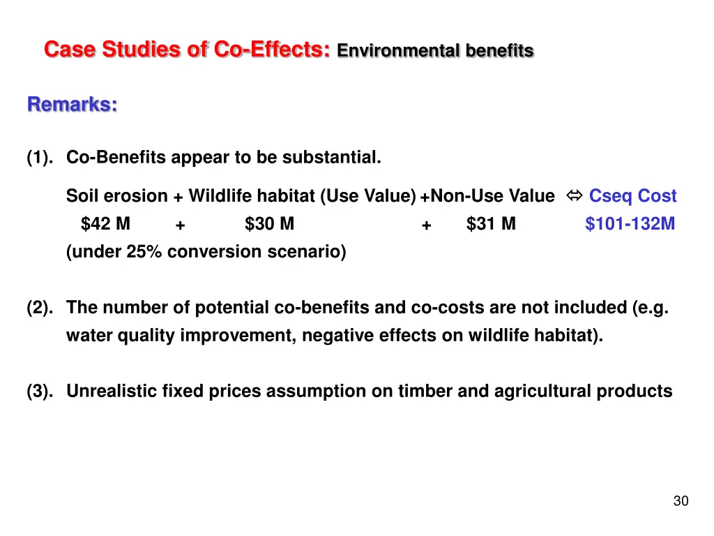 case studies of co effects environmental benefits 2