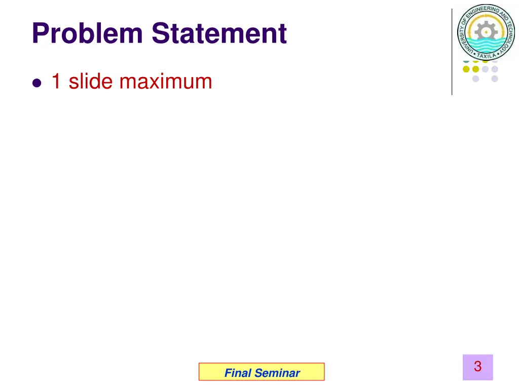 problem statement