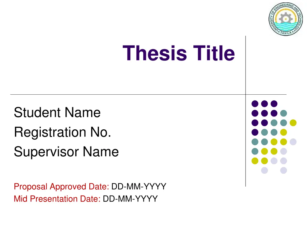 thesis title