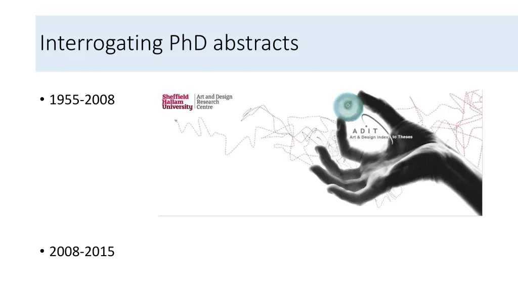 interrogating phd abstracts