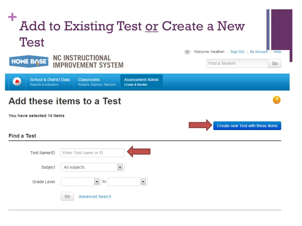 add to existing test or create a new test