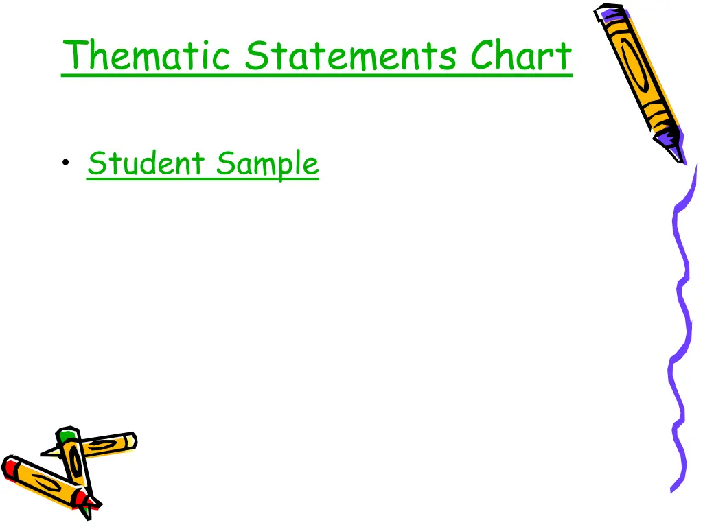 thematic statements chart