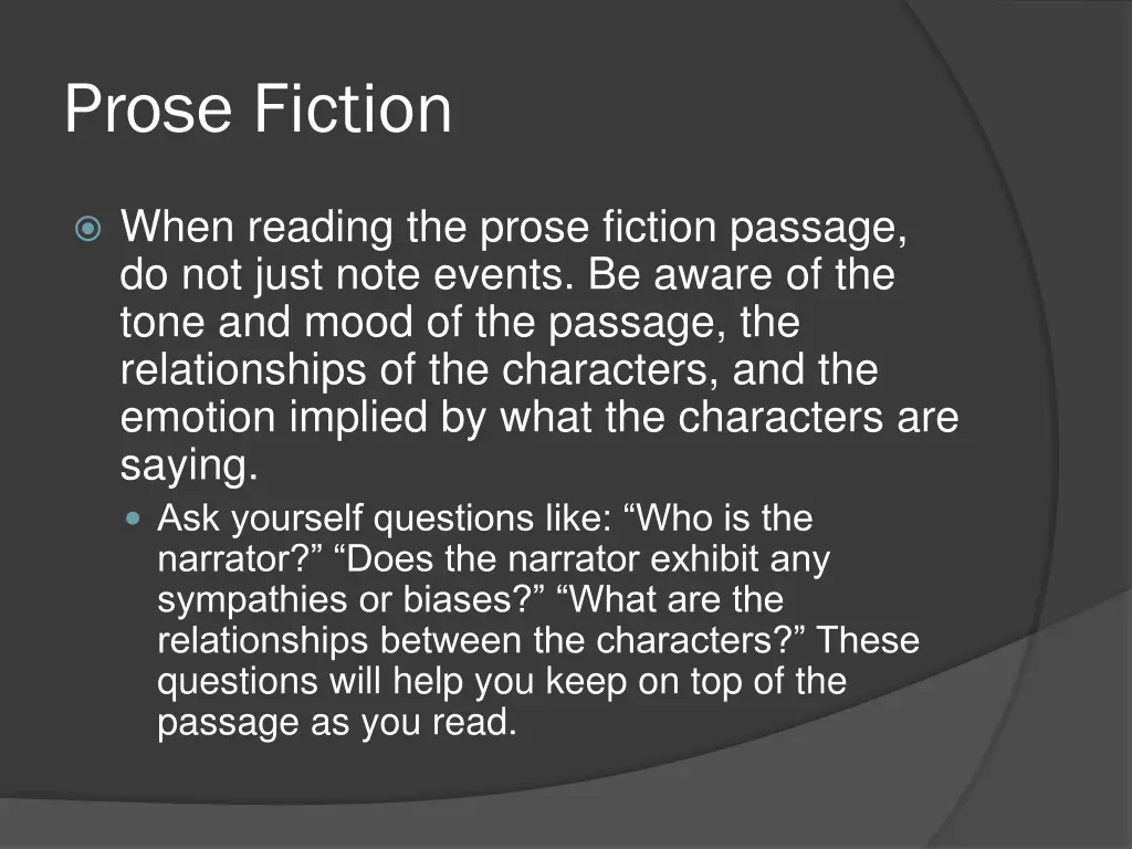 prose fiction