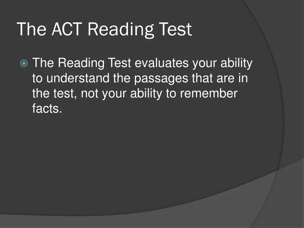 the act reading test 2