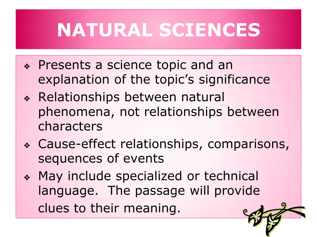 natural sciences 1