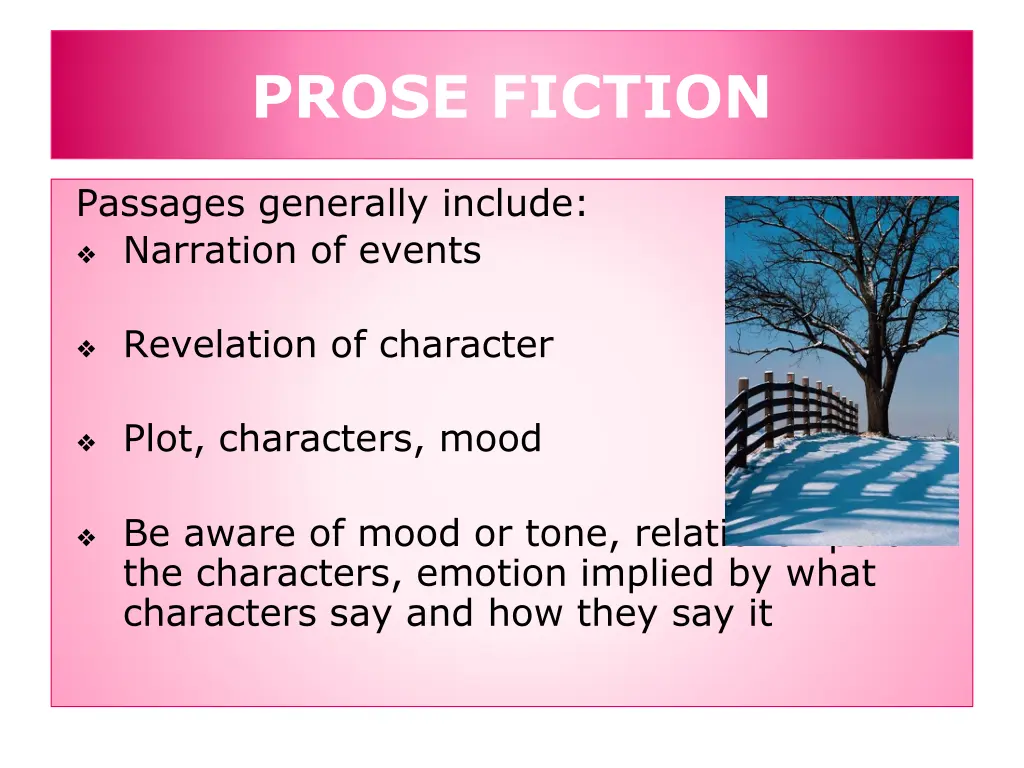 prose fiction