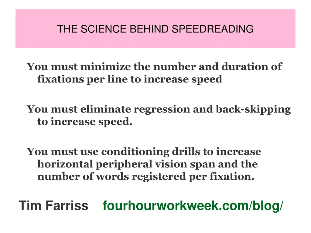 the science behind speedreading