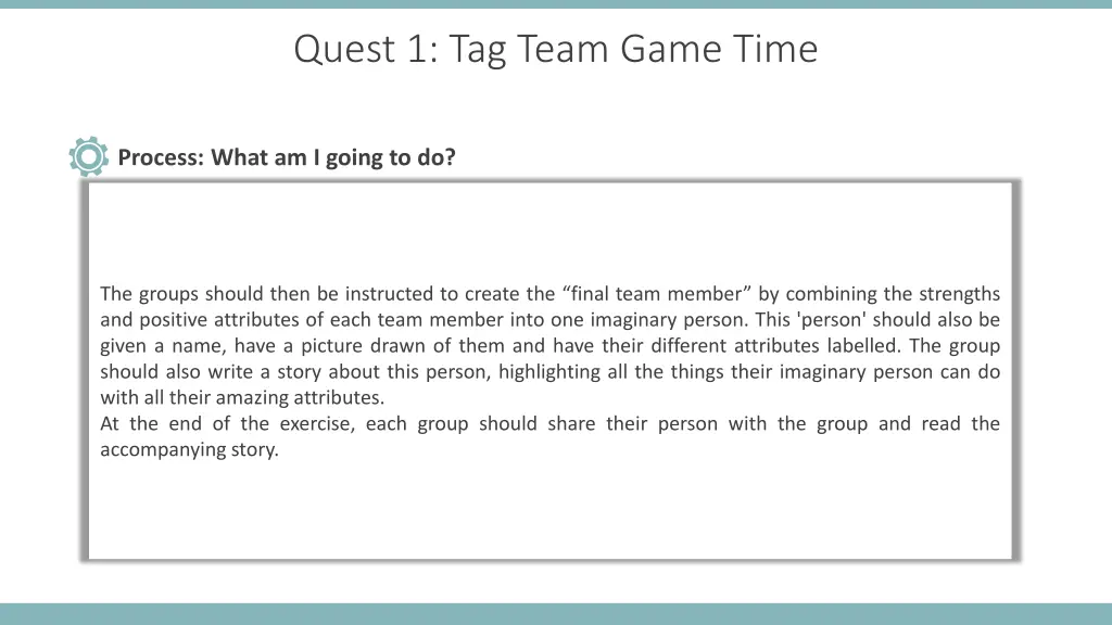 quest 1 tag team game time 1