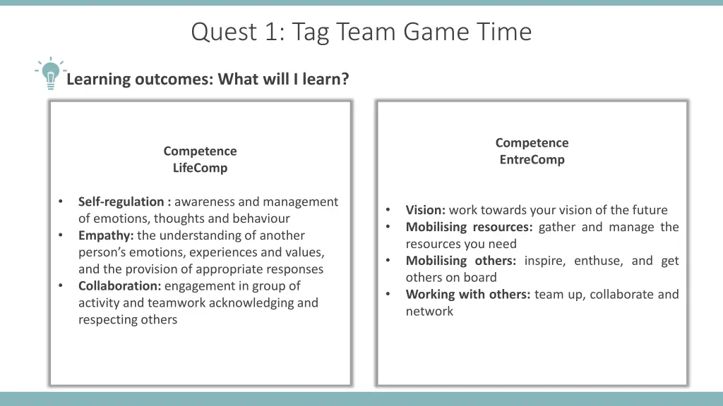 quest 1 tag team game time 2