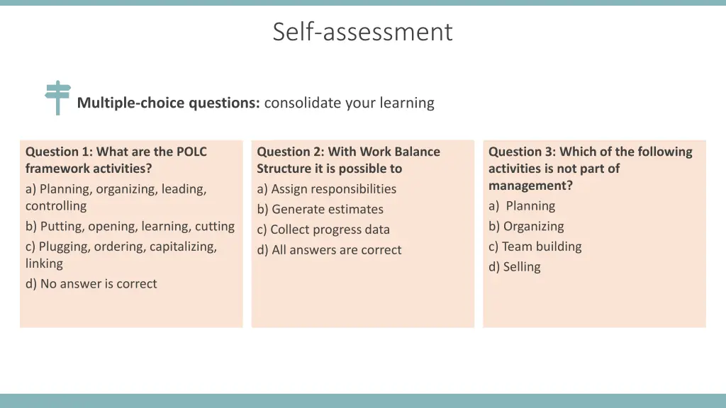 self assessment