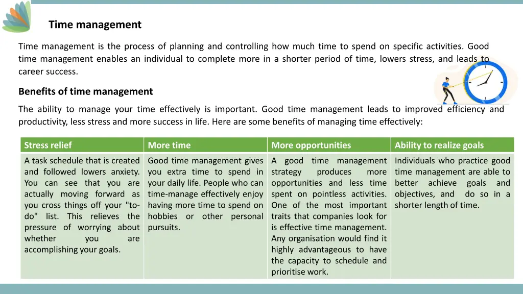 time management