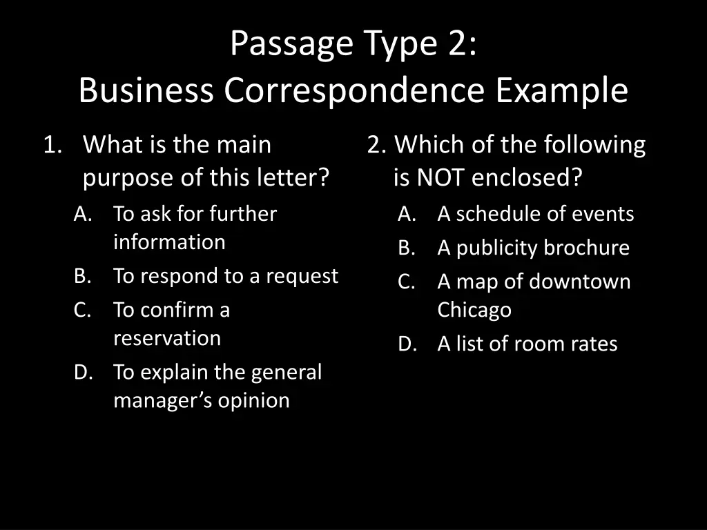 passage type 2 2