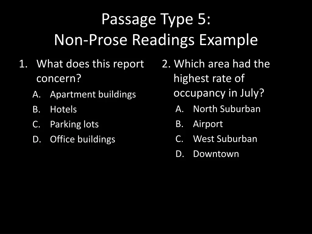 passage type 5 non prose readings example 1