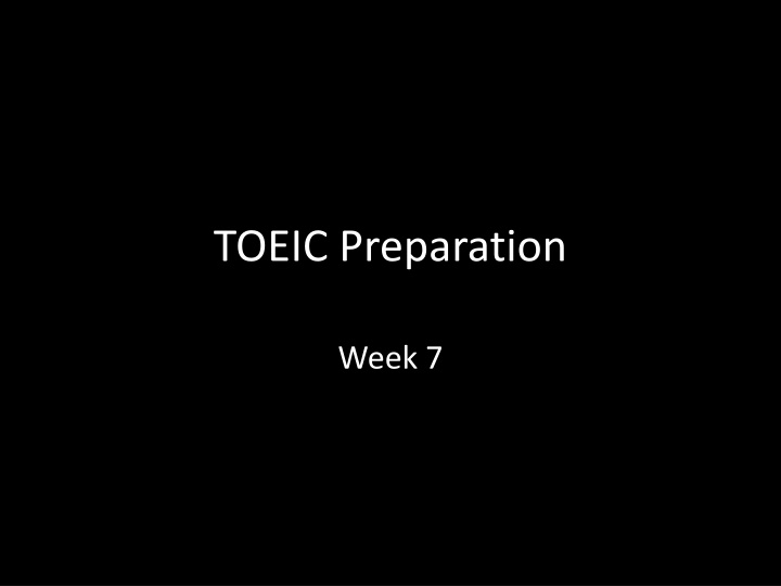 toeic preparation