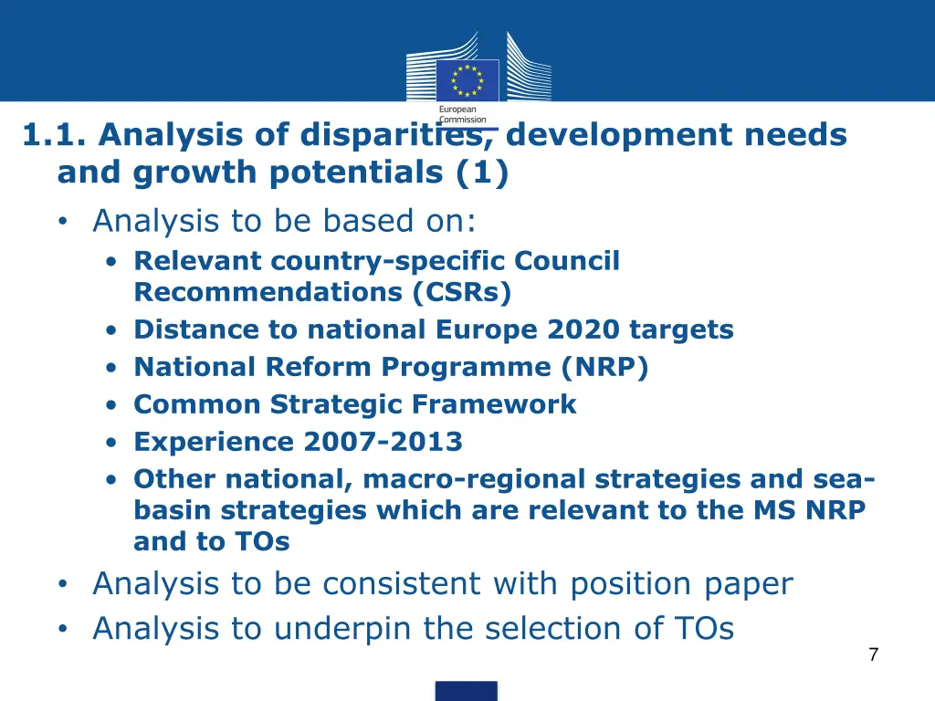 1 1 analysis of disparities development needs