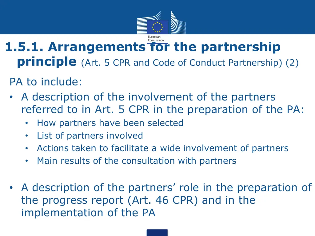 1 5 1 arrangements for the partnership principle 1