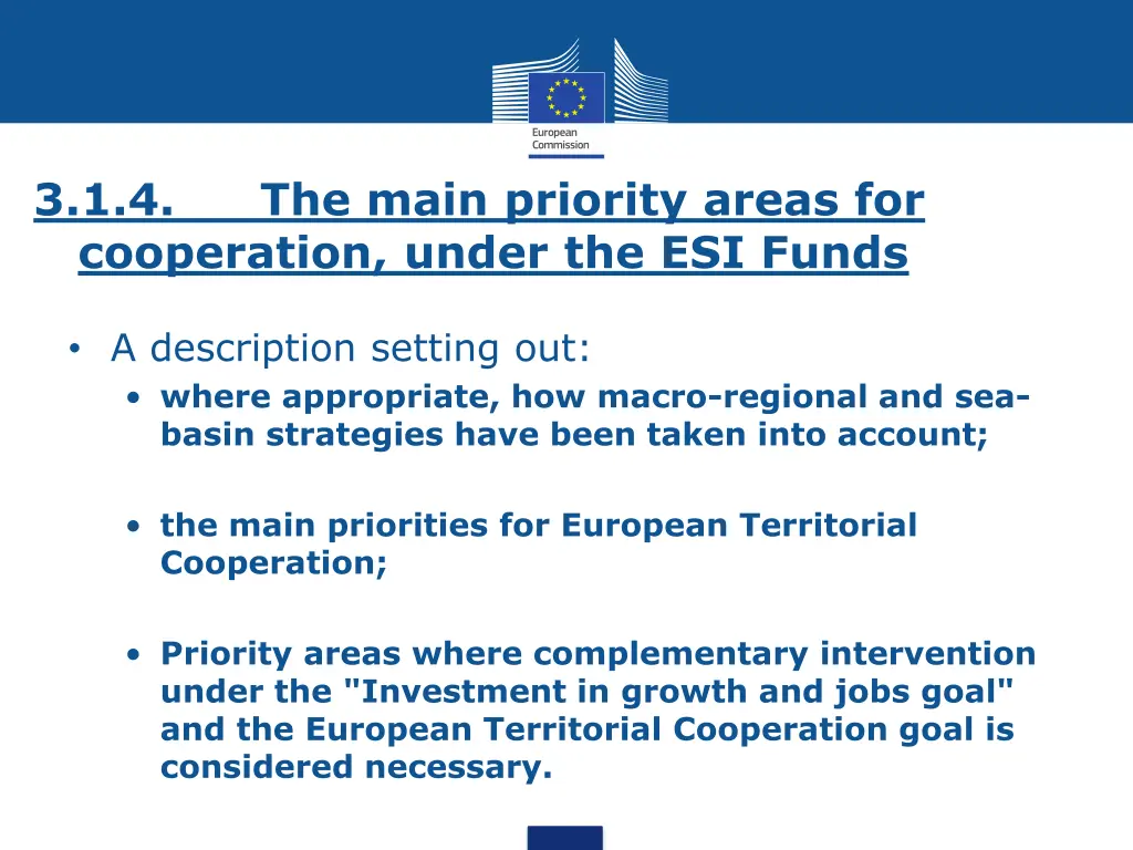 3 1 4 cooperation under the esi funds