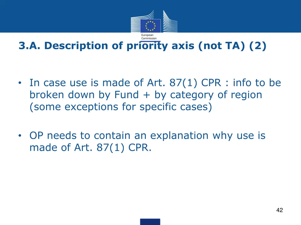 3 a description of priority axis not ta 2