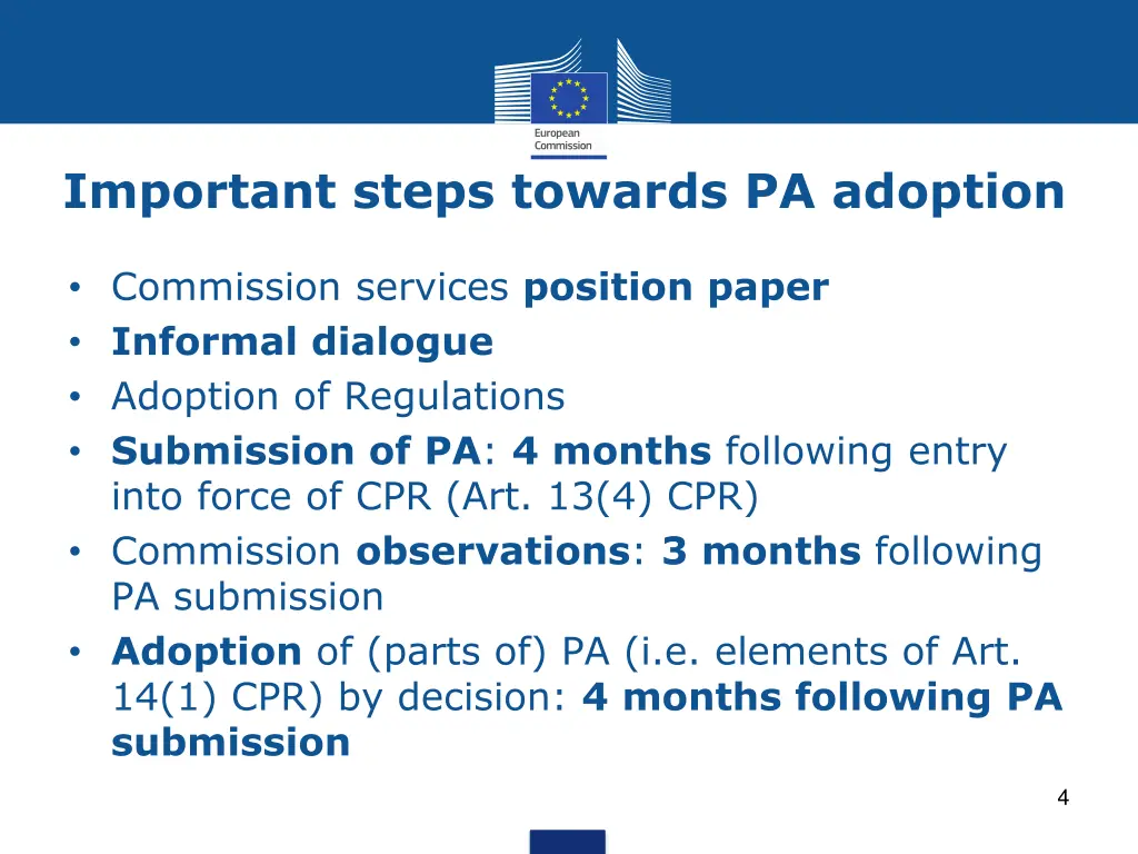 important steps towards pa adoption