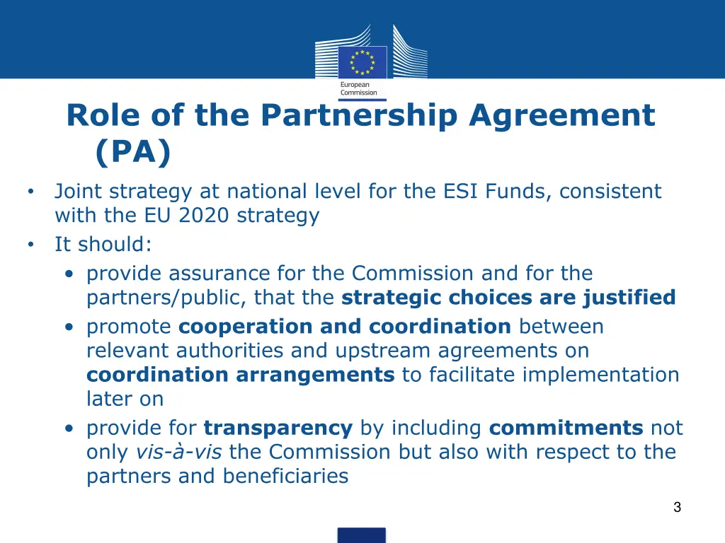 role of the partnership agreement pa joint