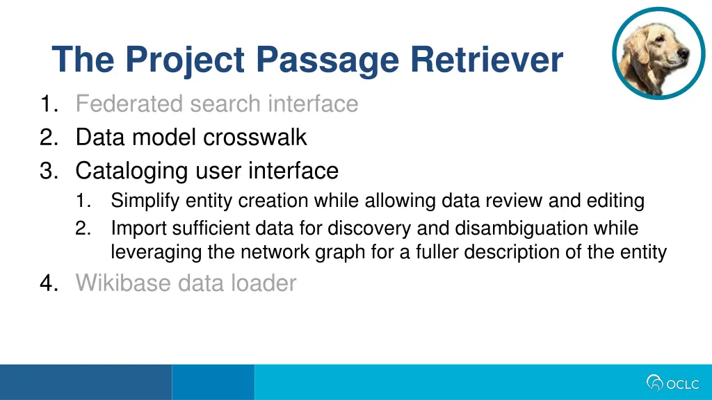 the project passage retriever 1 federated search 3