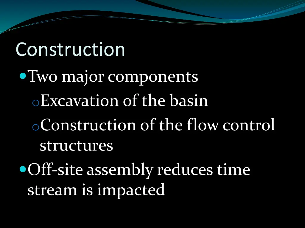 construction two major components