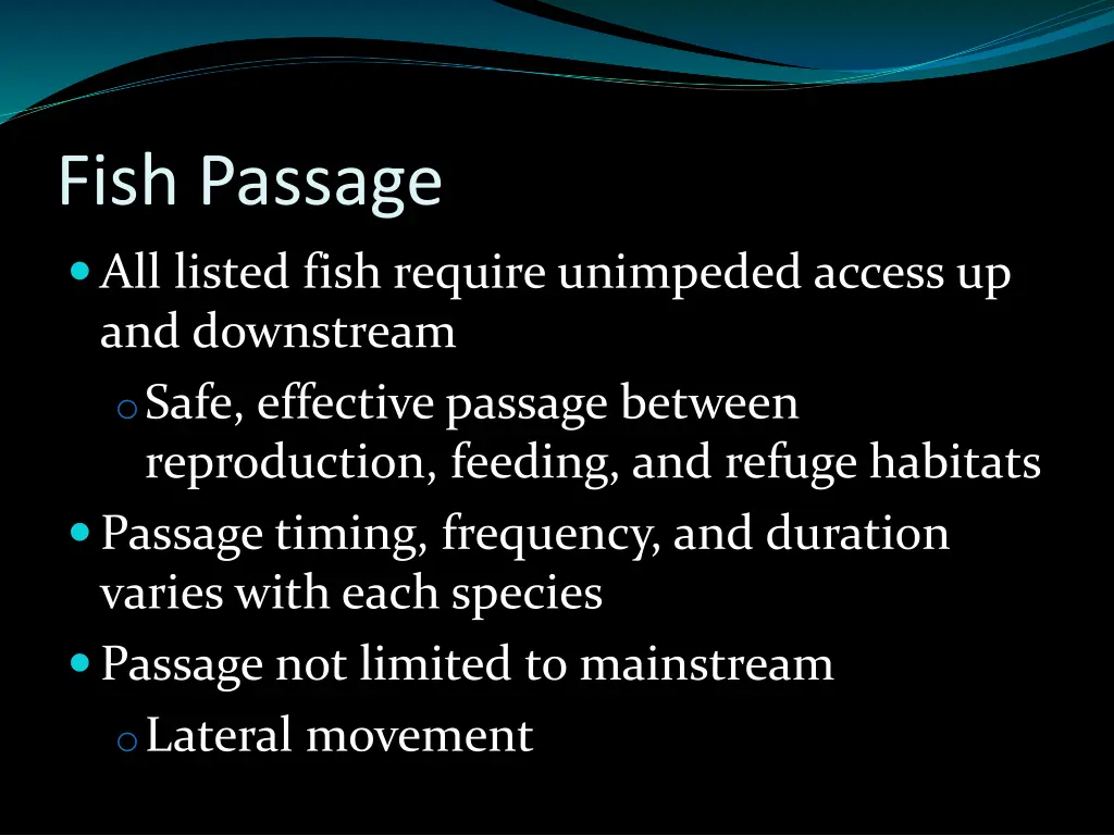 fish passage