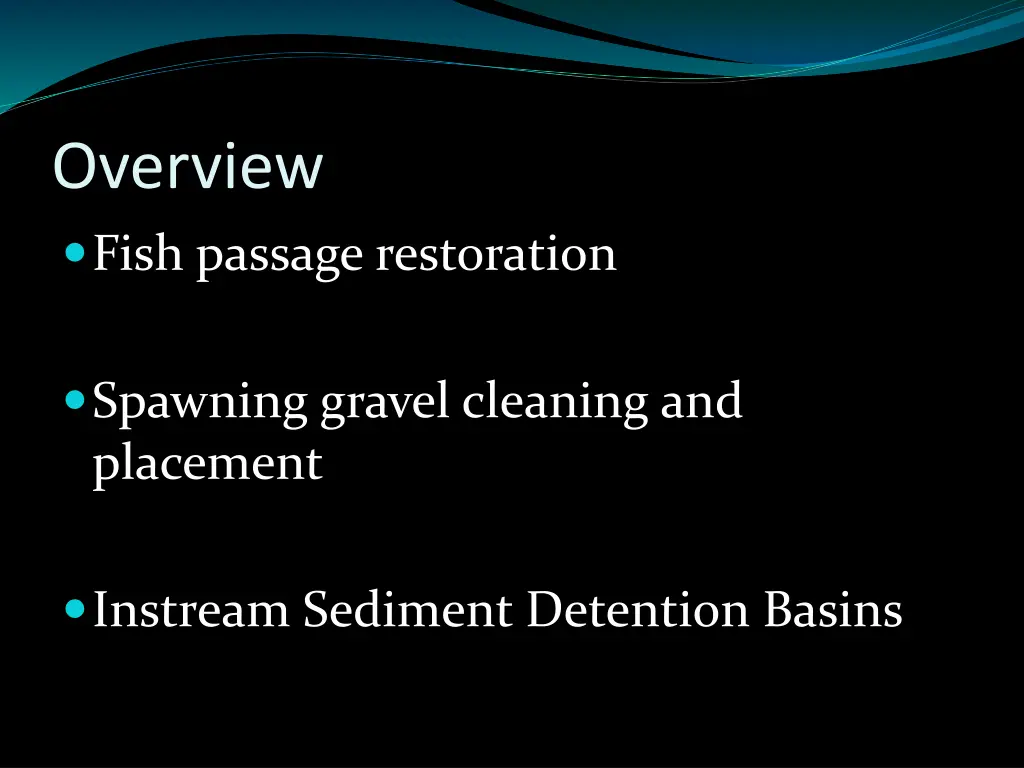 overview fish passage restoration