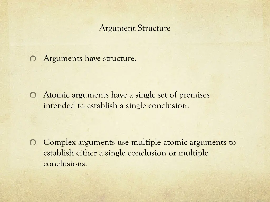 argument structure