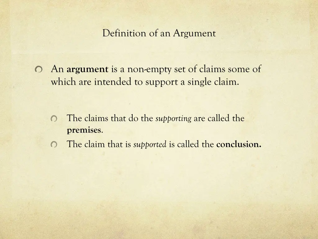 definition of an argument