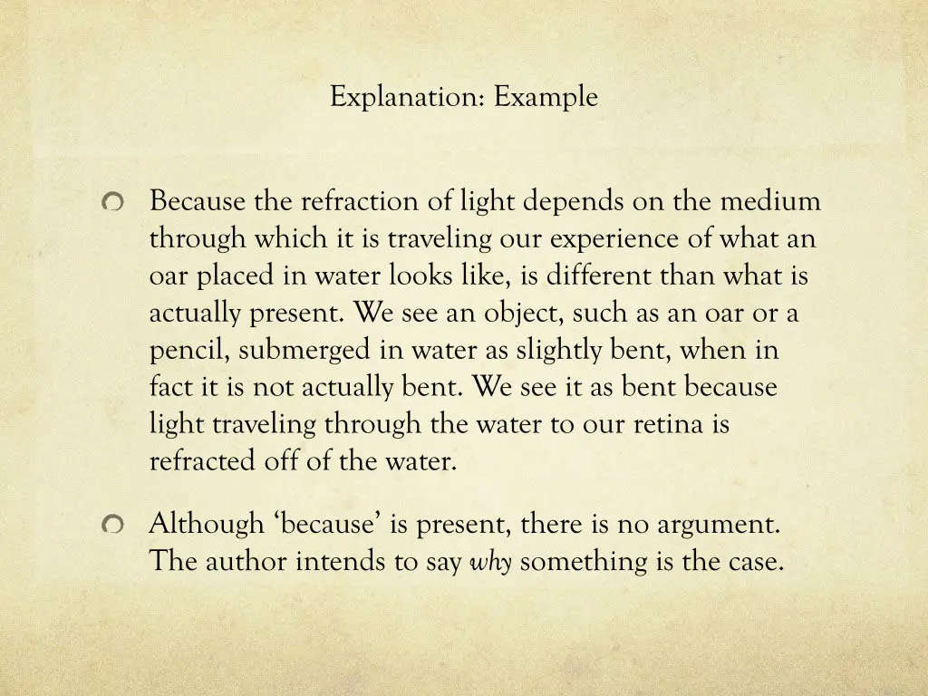 explanation example