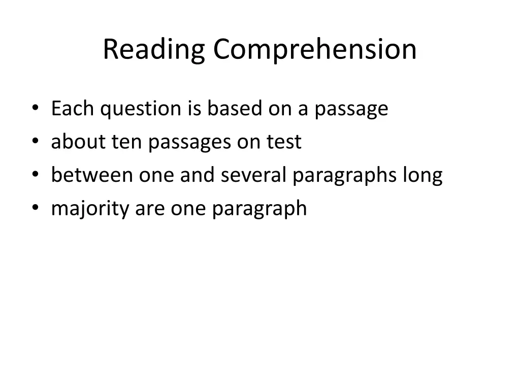 reading comprehension 1