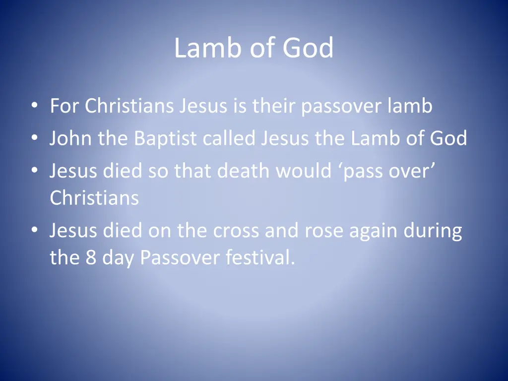 lamb of god