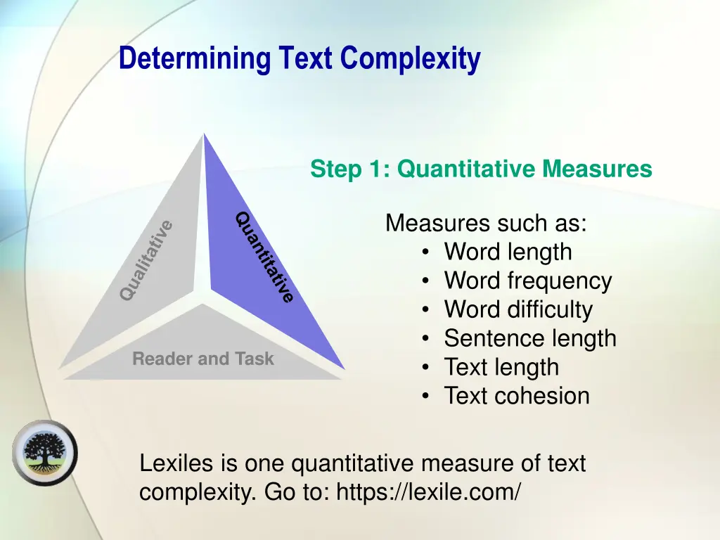 determining text complexity 1