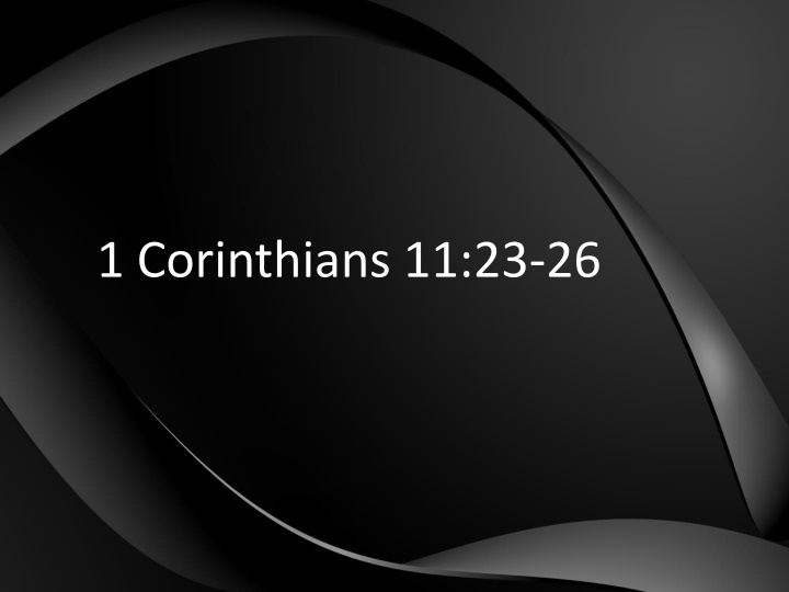 1 corinthians 11 23 26