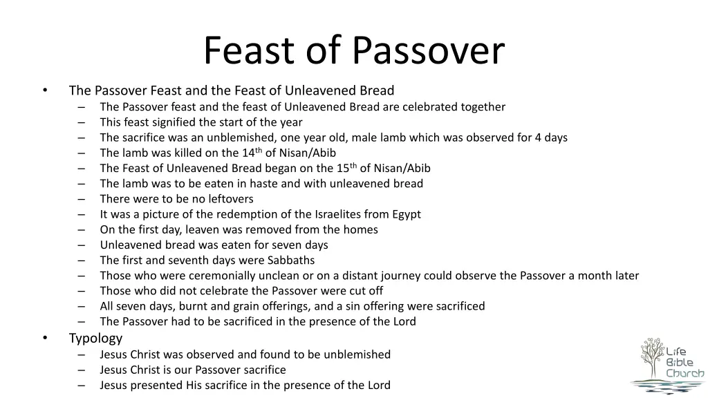 feast of passover