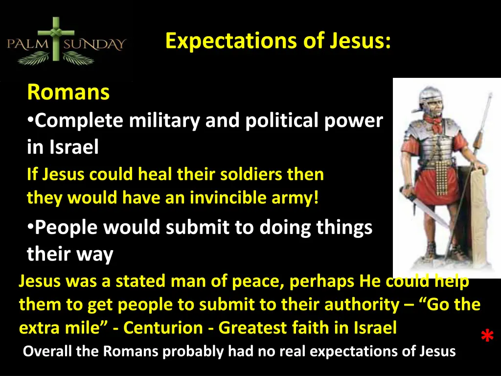 expectations of jesus