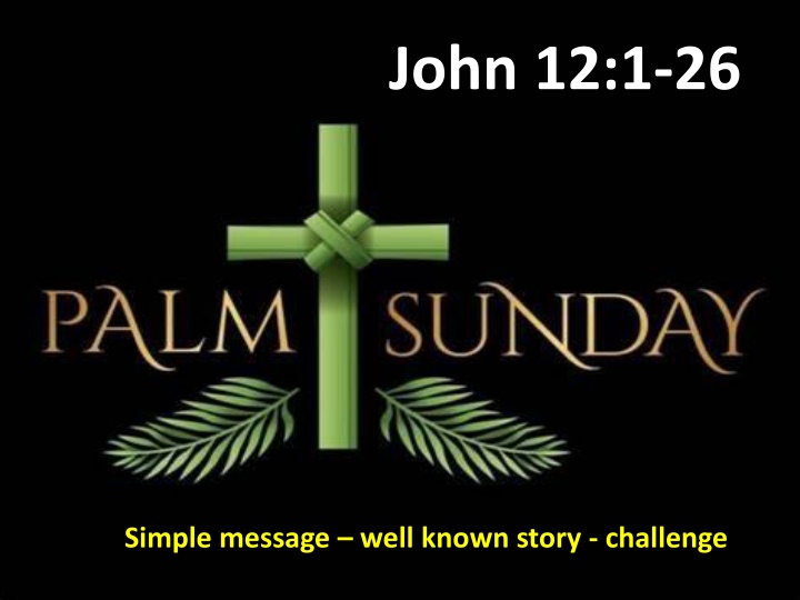 john 12 1 26