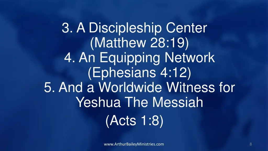 3 a discipleship center matthew