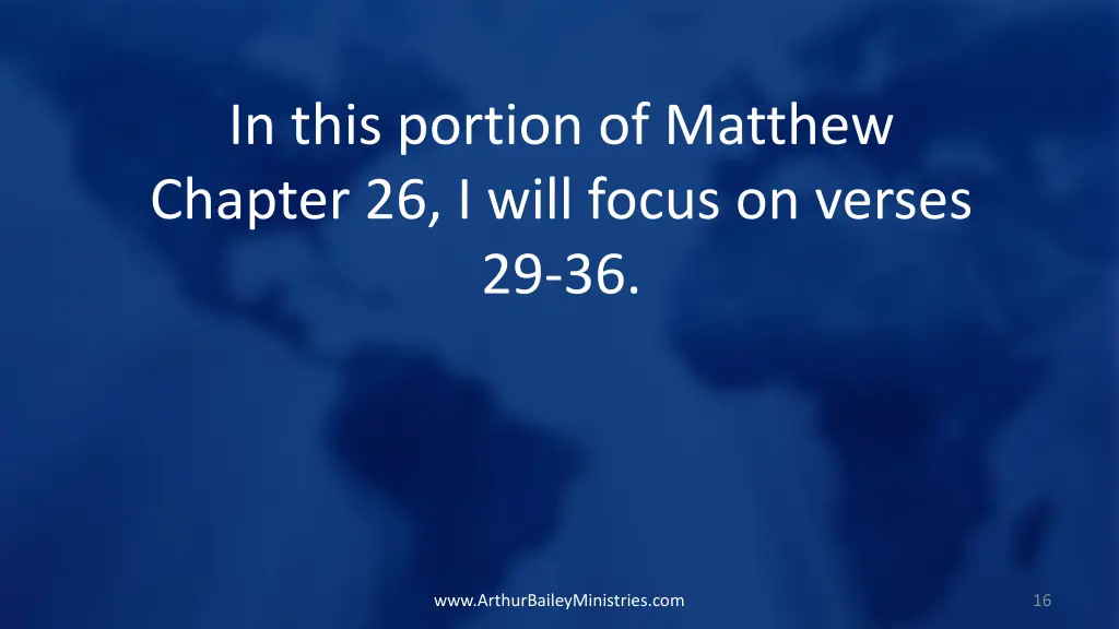 in this portion of matthew chapter 26 i will