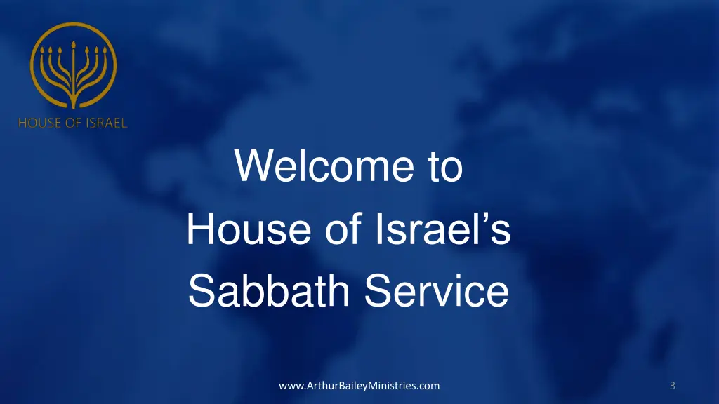 welcome to house of israel s sabbath service