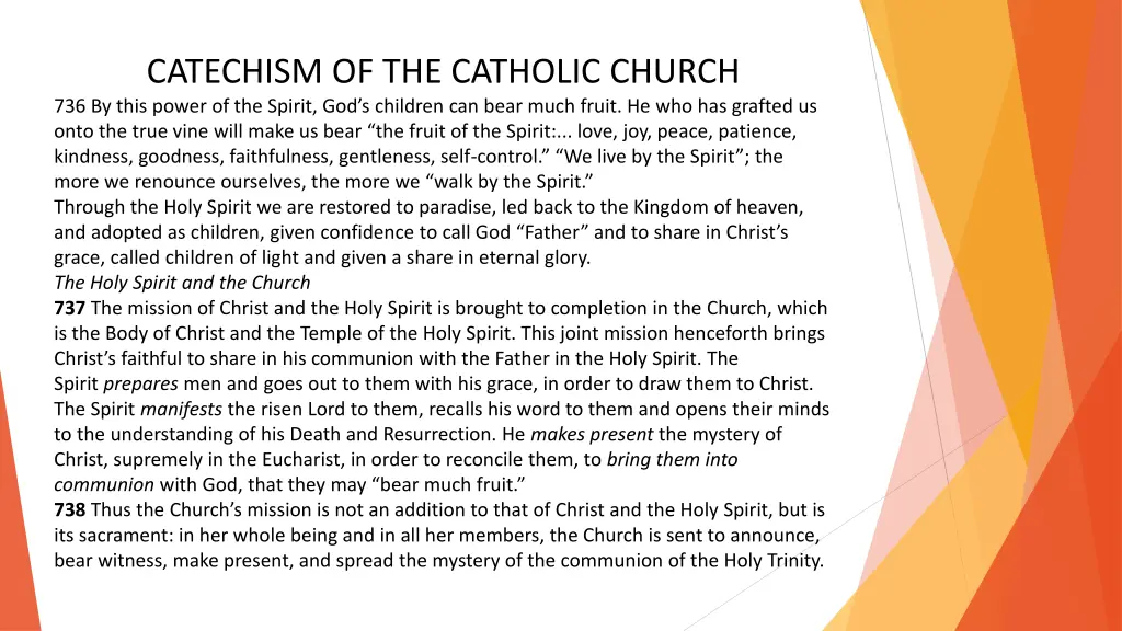 catechism of the catholic church 736 by this