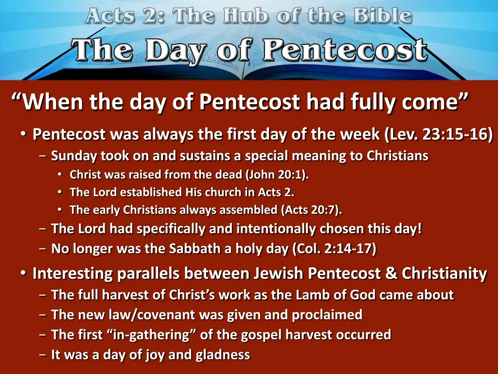 when the day of pentecost had fully come 1