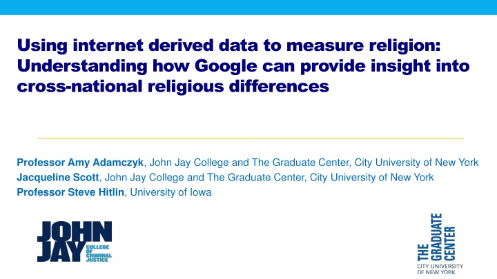 using internet derived data to measure religion