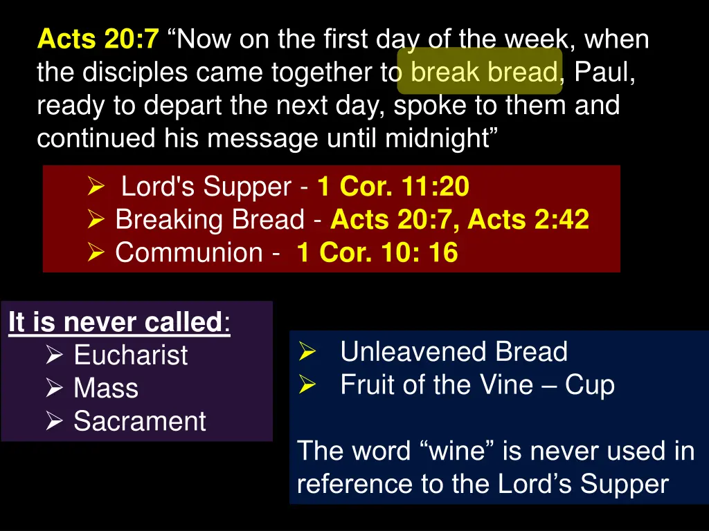 acts 20 7 now on the first day of the week when