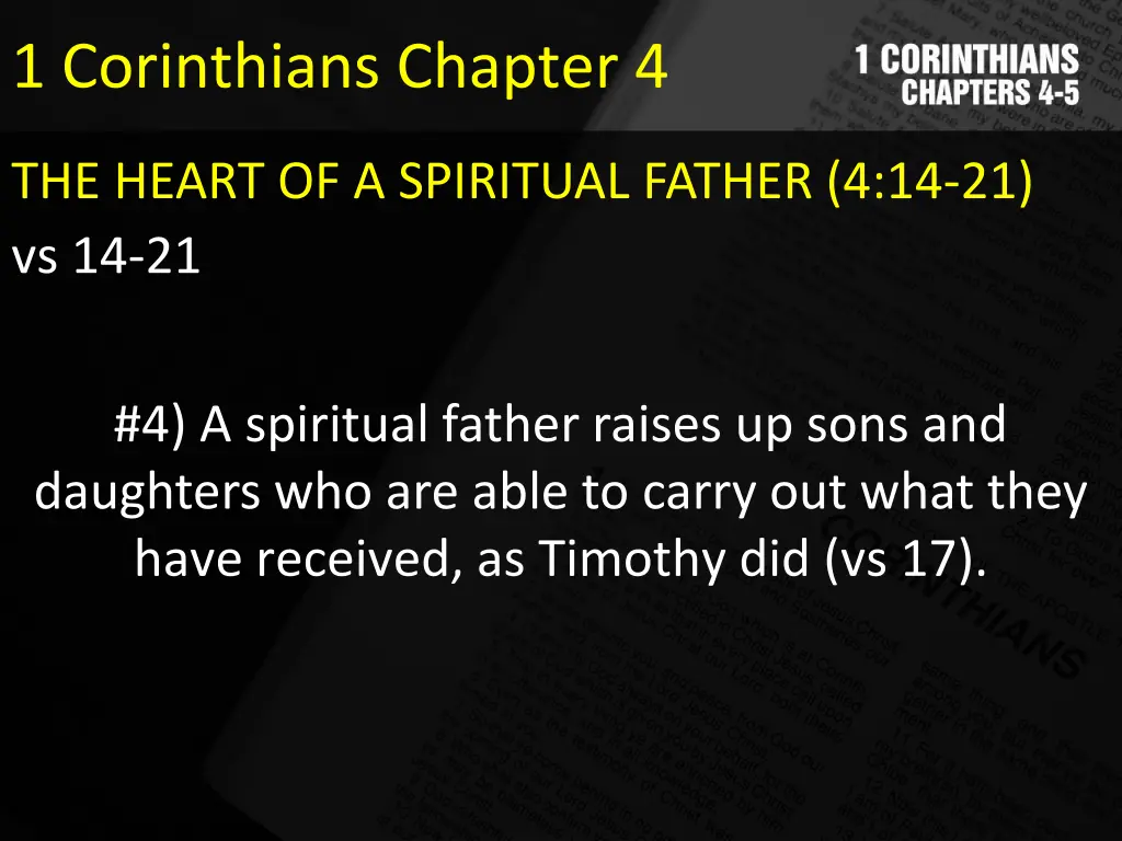 1 corinthians chapter 4 9